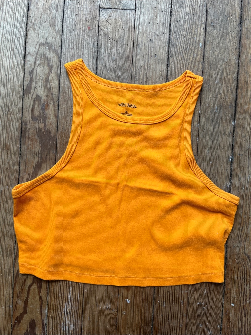 wild fable Cropped Tank Top - Orange